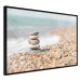 Poster Summer Moment - beach landscape with stones against the sea and clear sky 129845 additionalThumb 13