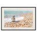 Poster Summer Moment - beach landscape with stones against the sea and clear sky 129845 additionalThumb 19