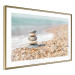 Poster Summer Moment - beach landscape with stones against the sea and clear sky 129845 additionalThumb 9