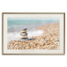 Poster Summer Moment - beach landscape with stones against the sea and clear sky 129845 additionalThumb 20