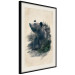 Wall Poster Bear Valley - whimsical animal among plants on a beige background 130445 additionalThumb 2