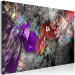 Canvas Print Connected fabrics - a colourful abstraction with two scarves 131645 additionalThumb 2
