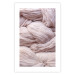 Poster Woolen Fantasy - pink fabric composition in the form of loose threads 131845 additionalThumb 25