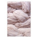 Poster Woolen Fantasy - pink fabric composition in the form of loose threads 131845