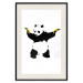 Wall Poster Panda with Guns - black and white animal holding bananas on a white background 132445 additionalThumb 18
