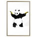 Wall Poster Panda with Guns - black and white animal holding bananas on a white background 132445 additionalThumb 20