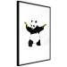 Wall Poster Panda with Guns - black and white animal holding bananas on a white background 132445 additionalThumb 2