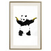 Wall Poster Panda with Guns - black and white animal holding bananas on a white background 132445 additionalThumb 19