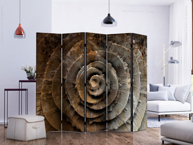 Room Divider Screen Desert Rose II - texture with abstract motif of concrete rose 133645 additionalImage 2
