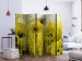 Folding Screen Yellow Frenzy II - artistic abstraction of yellow flowers in a meadow 133745 additionalThumb 2