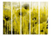Folding Screen Yellow Frenzy II - artistic abstraction of yellow flowers in a meadow 133745 additionalThumb 3