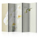 Room Divider White Orchid II - white orchid flower on a gradient light background 134045