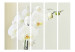 Room Divider White Orchid II - white orchid flower on a gradient light background 134045 additionalThumb 3