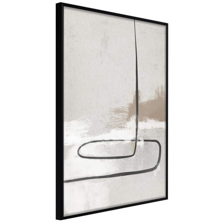 Wall Poster Simple Story - black patterns on a beige background in an abstract motif 134345 additionalImage 11