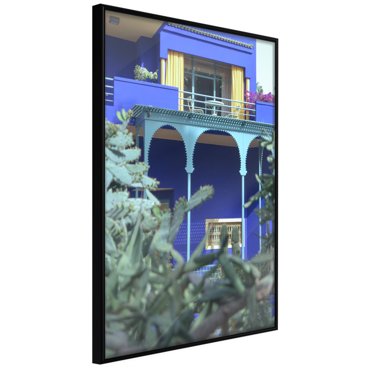 Poster Majorelle Garden - luxurious blue building with columns and garden 134845 additionalImage 11