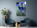 Poster Majorelle Garden - luxurious blue building with columns and garden 134845 additionalThumb 2