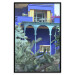 Poster Majorelle Garden - luxurious blue building with columns and garden 134845 additionalThumb 18