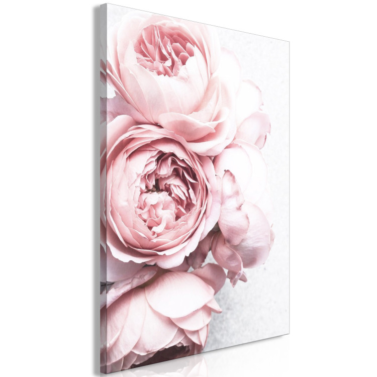 Canvas Art Print Rose Scent (1-piece) Vertical - pink flowers in boho motif 135745 additionalImage 2