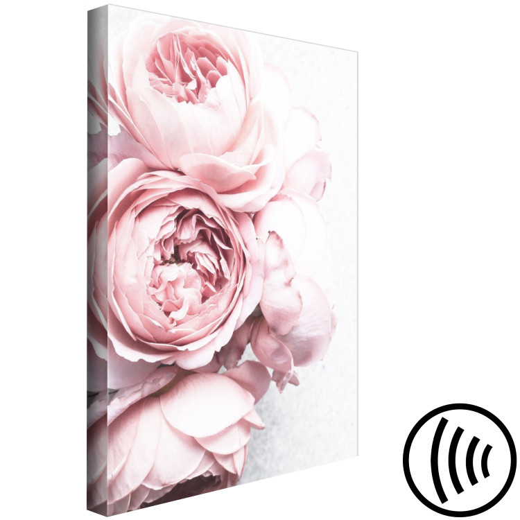 Canvas Art Print Rose Scent (1-piece) Vertical - pink flowers in boho motif 135745 additionalImage 6