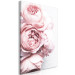 Canvas Art Print Rose Scent (1-piece) Vertical - pink flowers in boho motif 135745 additionalThumb 2
