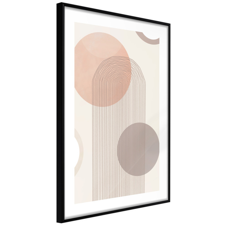 Wall Poster Fountain - geometric abstraction in rounded shapes in scandi boho style 136545 additionalImage 14
