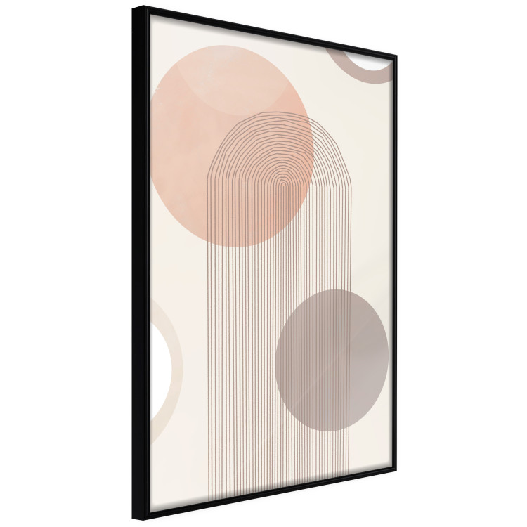 Wall Poster Fountain - geometric abstraction in rounded shapes in scandi boho style 136545 additionalImage 16