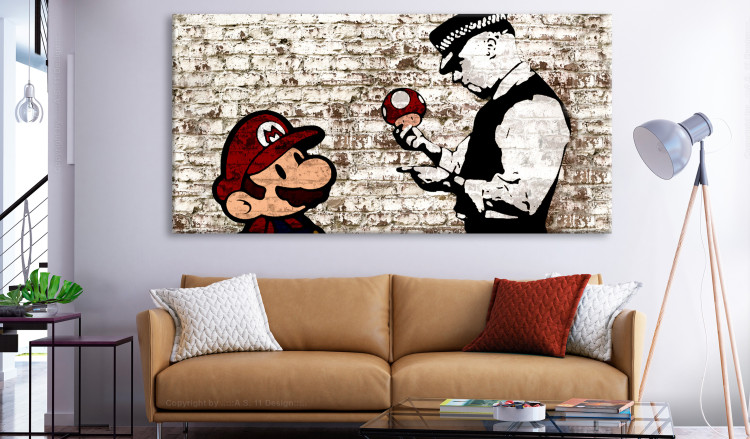 Large canvas print Mario Bros: Torn Wall II [Large Format] 137545 additionalImage 3