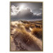 Wall Poster Trembling Whispers - sunlit meadow landscape against dense clouds 138045 additionalThumb 9