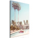 Canvas Art Print Palm Trees - Holiday Relaxation at the Swimming Pool Surrounded by Sunny Nature 144345 additionalThumb 2