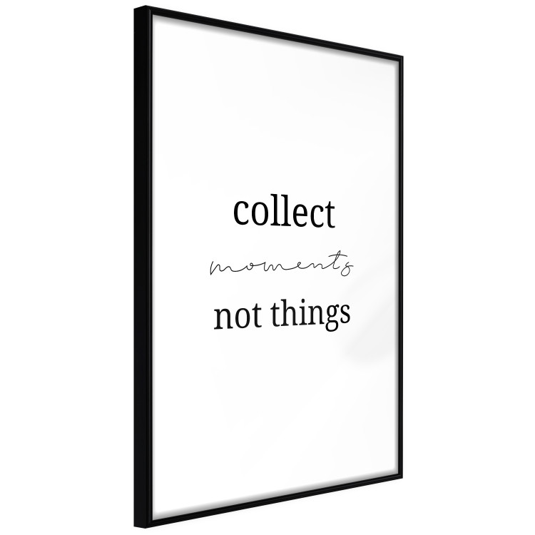 Poster Collect Moments Not Things - Minimalist Typography on a White Background 146145 additionalImage 7