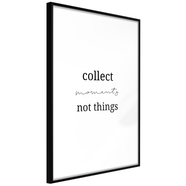 Poster Collect Moments Not Things - Minimalist Typography on a White Background 146145 additionalImage 5