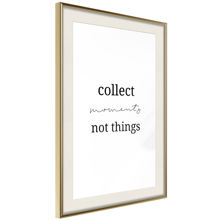 Poster Collect Moments Not Things - Minimalist Typography on a White Background 146145 additionalImage 12