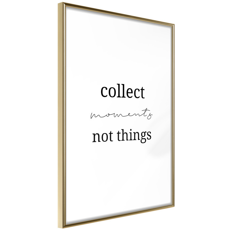 Poster Collect Moments Not Things - Minimalist Typography on a White Background 146145 additionalImage 6