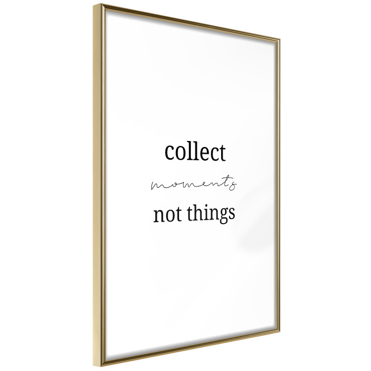 Poster Collect Moments Not Things - Minimalist Typography on a White Background 146145 additionalImage 8