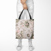 Shopping Bag In a rose garden - flower composition in shades of green and pink 147445 additionalThumb 3