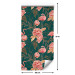 Modern Wallpaper Flamingo Pattern - Birds and Flowers Among Leaves on a Turquoise Background 150045 additionalThumb 7
