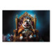 Canvas Art Print AI Dog English Bulldog - Animal in the Role of King on the Throne - Horizontal 150245 additionalThumb 7