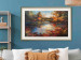 Wall Poster Autumn Lake - Orange-Brown Landscape Inspired by Monet 151145 additionalThumb 22