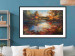 Wall Poster Autumn Lake - Orange-Brown Landscape Inspired by Monet 151145 additionalThumb 11