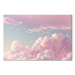 Canvas Print Sky Landscape - Subtle Pink Clouds on the Blue Horizon 151245