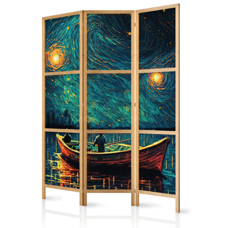 Room Separator Starry Night - Impressionistic Landscape With a View of the Sea and Sky [Room Dividers] 151745 additionalImage 5