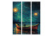 Room Separator Starry Night - Impressionistic Landscape With a View of the Sea and Sky [Room Dividers] 151745 additionalThumb 3