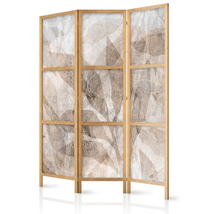 Folding Screen Delicate Leaves - Intertwining Shadows in Beige [Room Dividers] 152045 additionalImage 5
