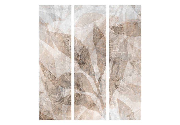 Folding Screen Delicate Leaves - Intertwining Shadows in Beige [Room Dividers] 152045 additionalImage 7