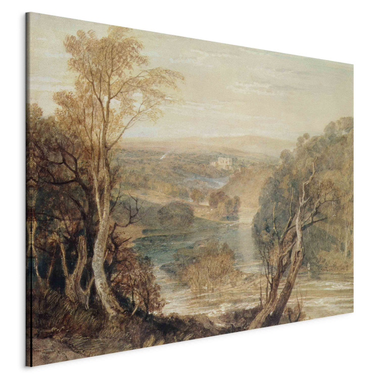 Reproduction Painting The River Wharfe with a distant view of Barden Tower 157945 additionalImage 2
