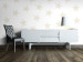 Wall Mural Star pattern - solid beige stars on a white background for the room 90245