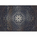 Photo Wallpaper Iron flowers - oriental motif with black ornaments on a brown background 91345 additionalThumb 1