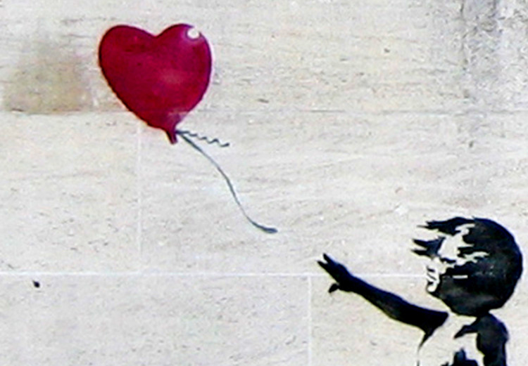 Canvas Art Print Girl With a Balloon by Banksy 94545 additionalImage 5