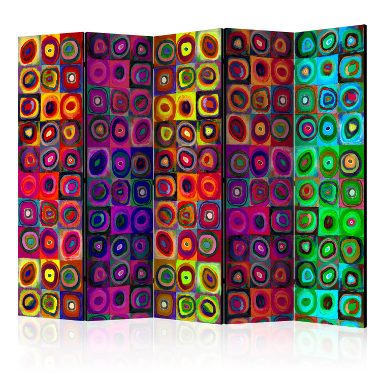 Room Divider Colorful Abstractionism II - abstraction in the style of Wassily Kandinsky 95345