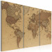 Canvas Art Print Stylish World Map 95945 additionalThumb 2